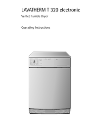 AEG LAVATHERM T 320 electronic Operating Instructions Manual