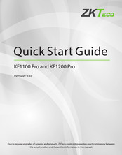 ZKTeco AC01-VL06H-P17 Quick Start Manual