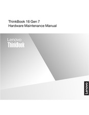 Lenovo ThinkBook 16 G7 QOY Hardware Maintenance Manual