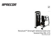 Precor Resolute RSL 215 Assembly Manual