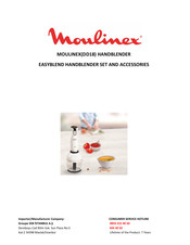 Moulinex EASYBLEND DD18 Manual