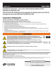 Cooper Sure-Lites EBPLEDL7W Installation Instructions Manual