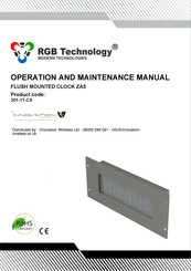 RGB Technology ZA5 Operation And Maintenance Manual