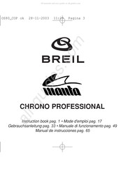 BREIL CHRONO PROFESSIONAL OS80 Instruction Book