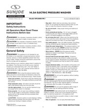 SNOWJOE SUNJOE SPX3000-PK1 Operator's Manual
