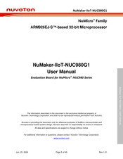Nuvoton NuMaker-IIoT-NUC980G1 User Manual