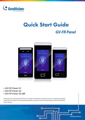 GeoVision GV-FR Panel V2-QR Quick Start Manual