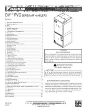 Daikin DV48PVCD14 Series Installation Instructions Manual