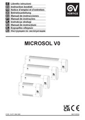 Vortice MICROSOL V0 Instruction Booklet