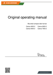 Amazone Catros 6003-2 Original Operating Manual