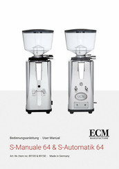 ECM Manufacture S- MANUALE 64 User Manual