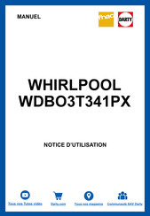 Whirlpool WDBO3T341PX Daily Reference Manual