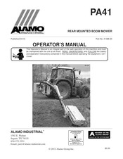 Alamo Industrial PA41 Operator's Manual
