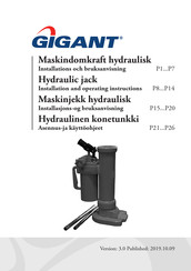 Gigant 18164-0301 Installation And Operating Instructions Manual