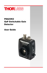 THORLABS PDA50B2 User Manual