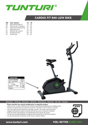 Tunturi CARDIO FIT B40 LOW BIKE User Manual