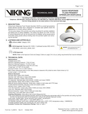 Viking VK478 Technical Data Manual