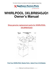 Whirlpool 3XLBR8543JQ1 Use & Care Manual