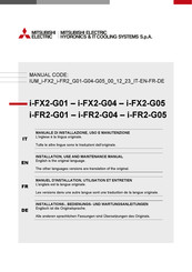 Mitsubishi Electric i-FR2-G04 Instructions For Installation, Use And Maintenance Manual