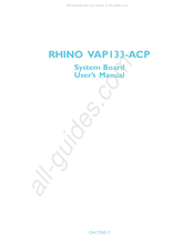 Octek RHINO VAP133-ACP User Manual