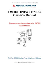 Empire Comfort Systems DVP42FP70P-5 Installation Instructions And Owner's Manual