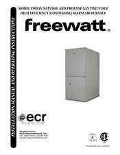 ECR International freewatt FW95V Installation Manual And Operating Instructions