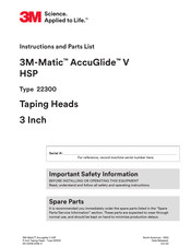 3M 22300 Instructions And Parts List