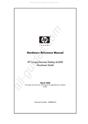 Simplicity Compaq Business Desktop dx2480 Hardware Reference Manual
