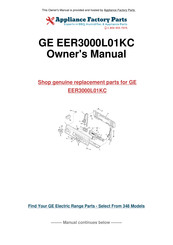 GE EER3000L01KC Owner's Manual