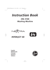 Hoover NEXTRA INTER@CT 3D HNL 9166 Instruction Book