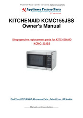 KitchenAid KCMC155JSS Use & Care Manual