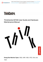 Lenovo 10SQ002HIX User Manual And Hardware Maintenance Manual