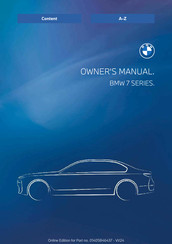 BMW 7 2024 Series Owner's Manual