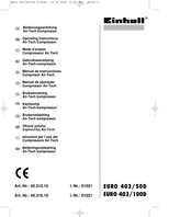 EINHELL 40.312.10 Operating Instructions Manual