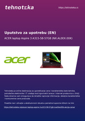 Acer Aspire 3 A315-58-57G8 User Manual