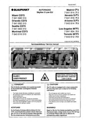 Blaupunkt 7 643 812 310 Service Manual