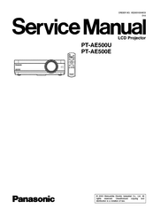 Panasonic PT-AE500E Service Manual