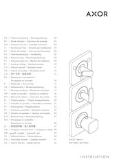 Axor Citterio C 49710 0 Series Instructions For Use/Assembly Instructions