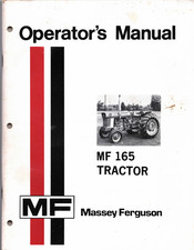 Massey Ferguson MF 165 Operator's Manual
