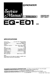 Pioneer EQ-E01 EW Service Manual