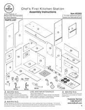 KidKraft Chef's First Kitchen Station 53263 Assembly Instructions Manual