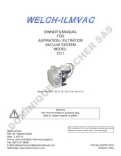 WELCH-ILMVAC 2511C-76 Owner's Manual