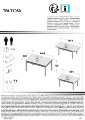 Forte TBLT7050 Assembling Instruction