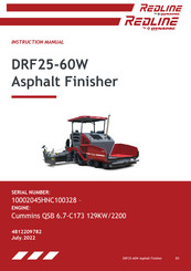 Dynapac REDLINE DRF25-60W Instruction Manual
