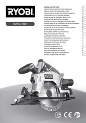 Ryobi RWSL1801M Original Instructions Manual