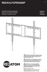 REDATOM REDXXLFOPEN200P Instruction Manual