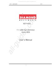 Diamond XS71HDU User Manual