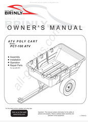 Brinly PCT-100 ATV Owner's Manual