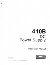 Fluke 410B Instruction Manual