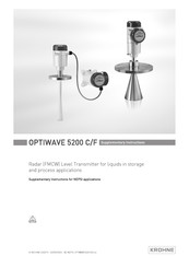 KROHNE OPTIWAVE 5200 C-L Supplementary Instructions Manual